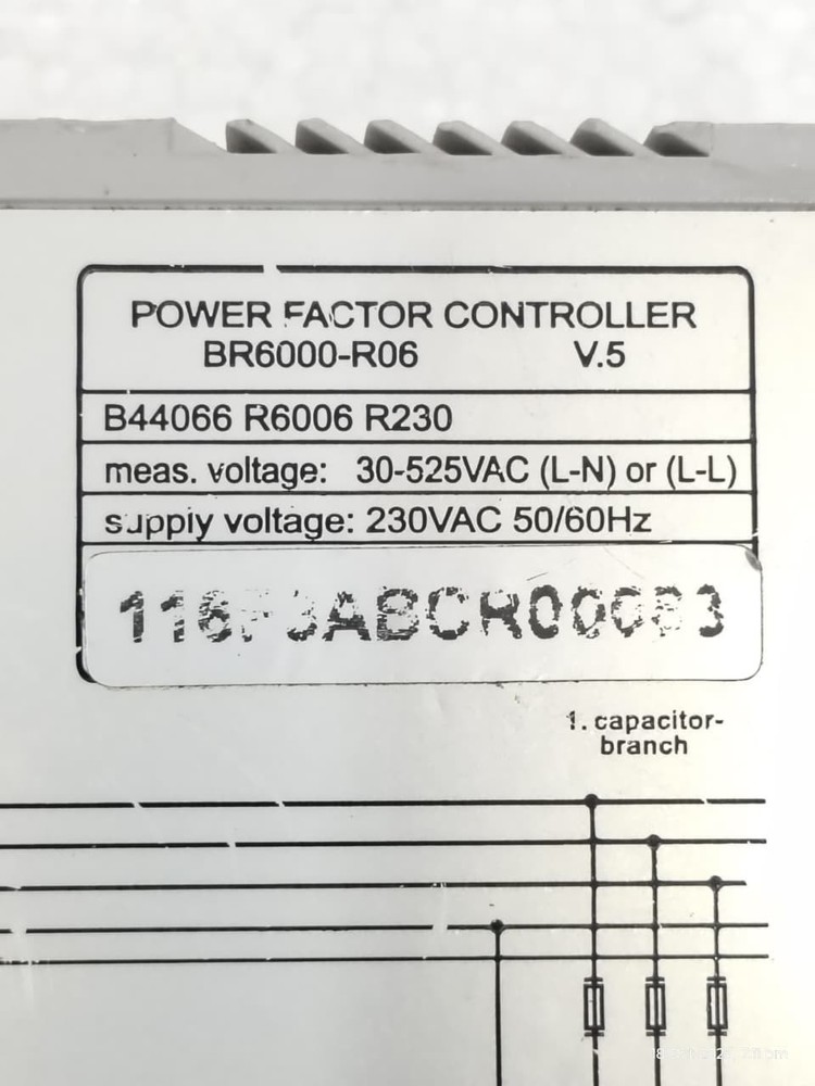 Epcos BR6000 Power Factor Controller BR6000-R06 V.5 230VAC 50/60Hz Free Shipping
