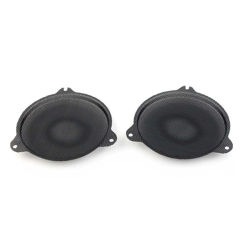 Pair Front Mesh Speaker Grills Black For Harley Electra Glide 2014-2018 2015 16