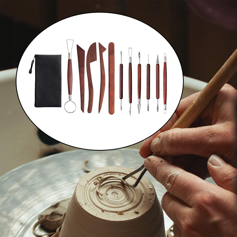 12x Clay Sculpting Wax Carving Pottery Tools Modeling assorted pottery Tools