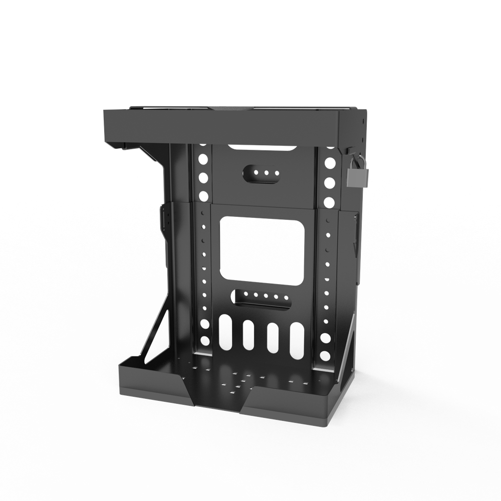 Adjustable Backpack Blower Sprayer Rack for Open & Enclosed Landscape Trailer