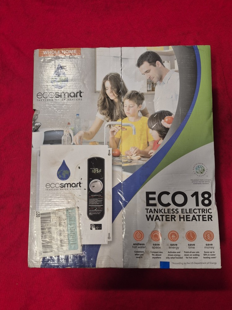 Ecosmart ECO 18 Electric Tankless Water Heater, 18 KW at 240 Volts with Patented