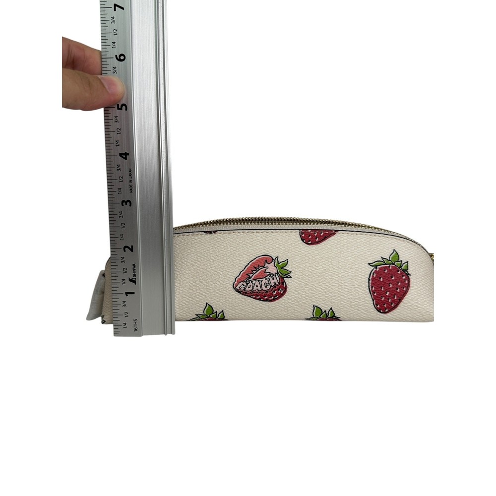 Coach Pencil Case With Strawberry Print
