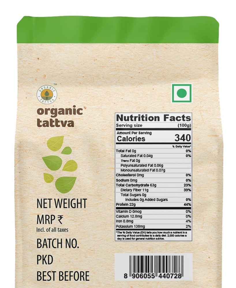 Organic Tattva Moong Dal Yellow Split, 500g
