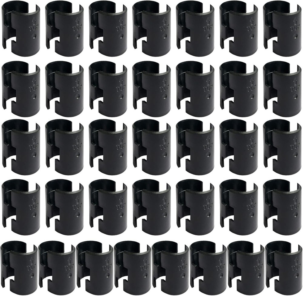 Wire shelving lock clips 72 pack for 1 inch posts replacements