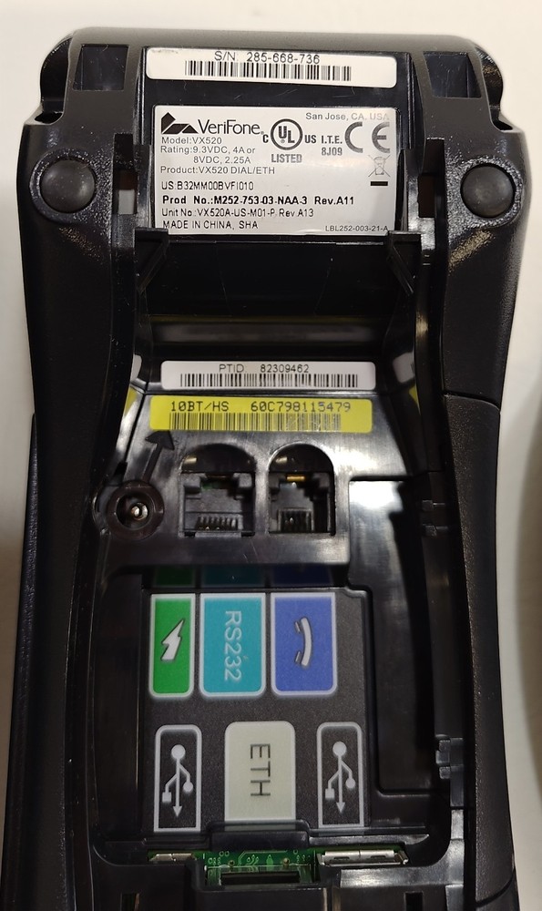 2 Pack - VeriFone VX 520 Credit Card Terminal Reader Bundle, Rolls, Power AC's