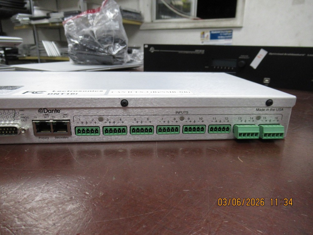 Lectrosonics DNT16i 16 Analog Input Dante Network Processor