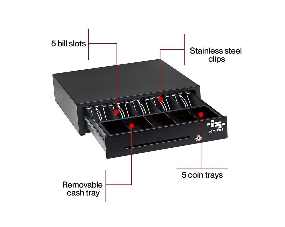 POS Hardware Bundle for Square - Cash Drawer and Thermal Receipt Printer,[Com...
