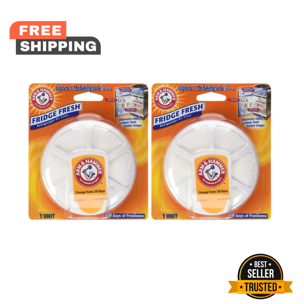 Arm & Hammer Fridge Fresh Deodorizer – Odor Eliminator for Refrigerator 2/pack