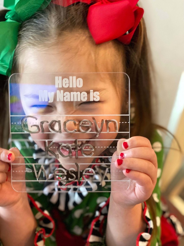 Personalized Name Tracing Board: Reusable Learning, Dry Erase