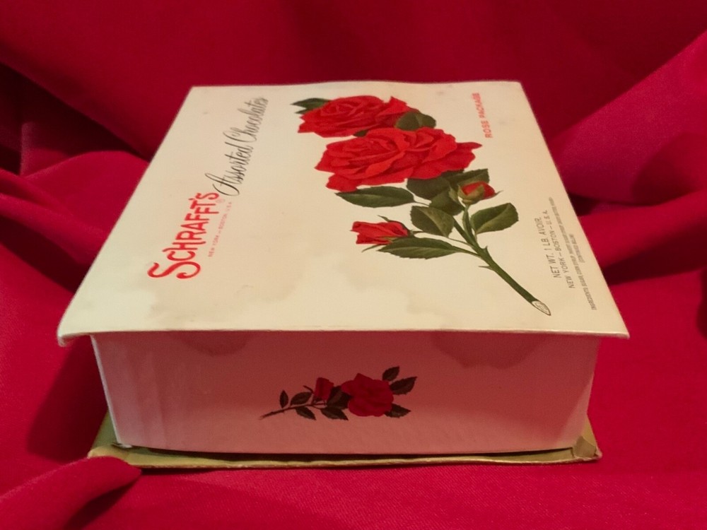 Schrafft’s,Rose Package,Candy Box,Chocolate Box,Container,USA,Assorted Candy Box