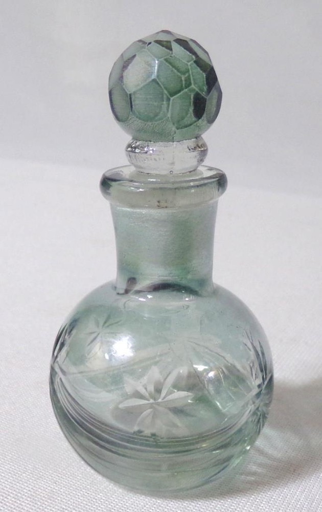 Antique Cut Crystal Perfume Bottle