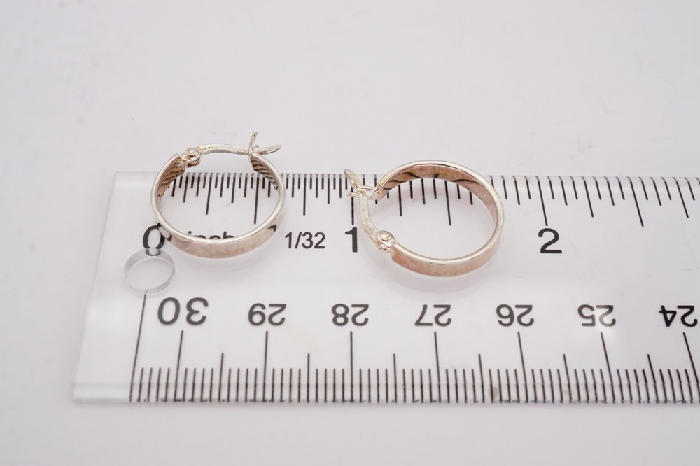 Sterling Silver 925 Hoop Earrings P3