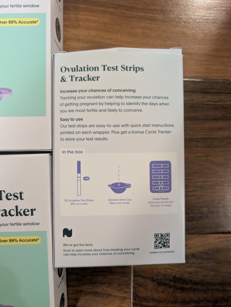 Natalist ovulation test strips 30 strips/box exp 03/2028