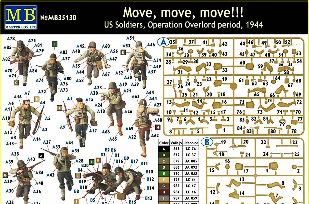Master Box 35130 - 1/35 - "Move, move, move!!!" Operation Overlord period, 1944