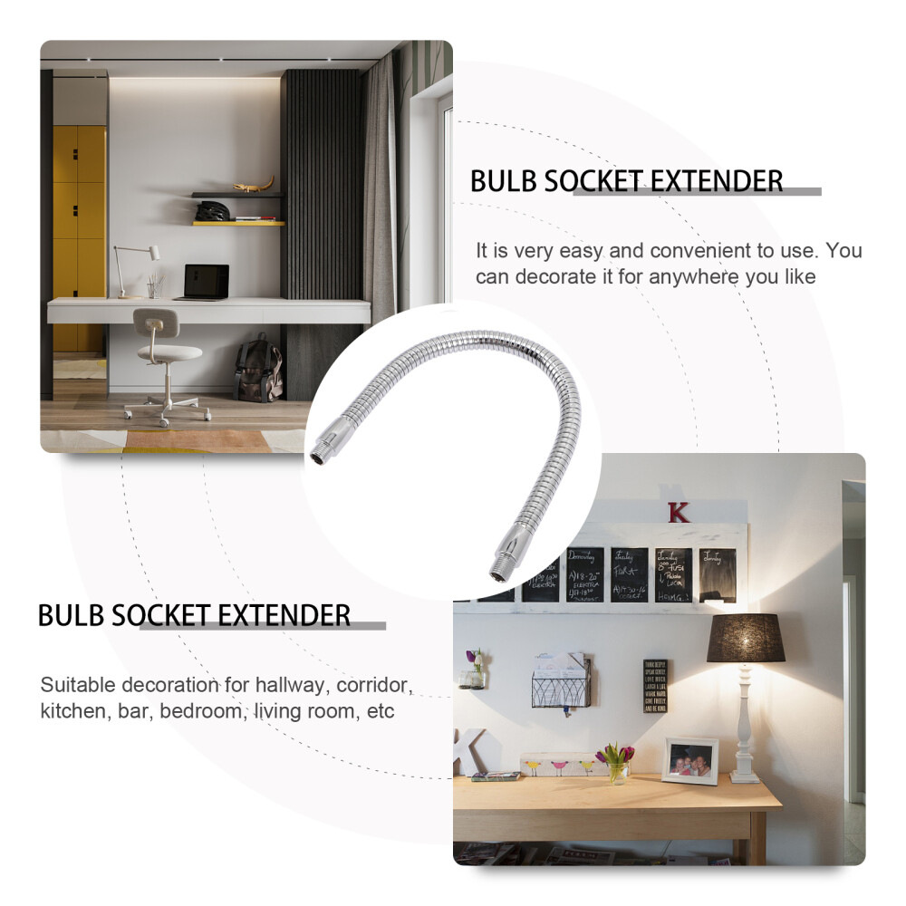 2pcs Flex Arm Replacement Iron Gooseneck Stand Thread Flexible Light Poles