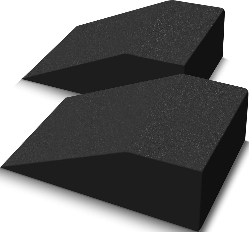 2 Pack Squat Wedge, Supportive Foot Wrist Exercise Wedge for Squat, Black
