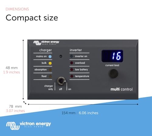 200/200 amp Digital Multi Control panel GX