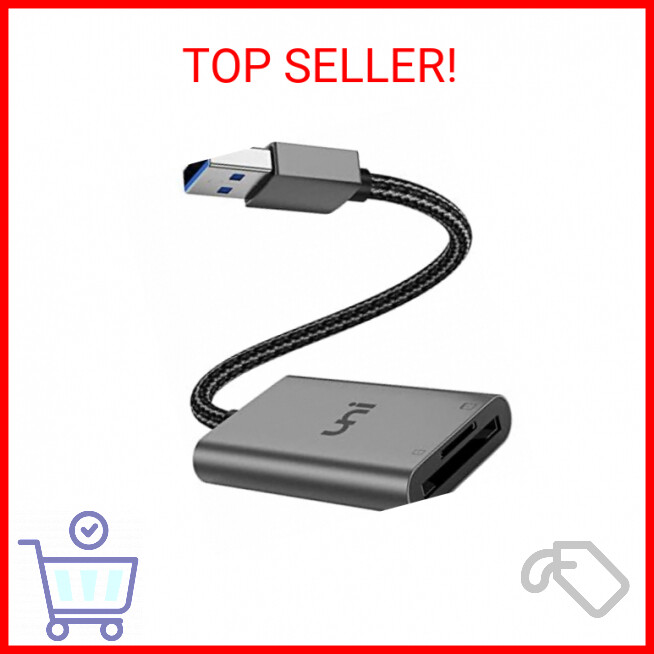 SD Card Reader, uni High-Speed USB 3.0 to Micro SD Card Adapter, Aluminum Comput
