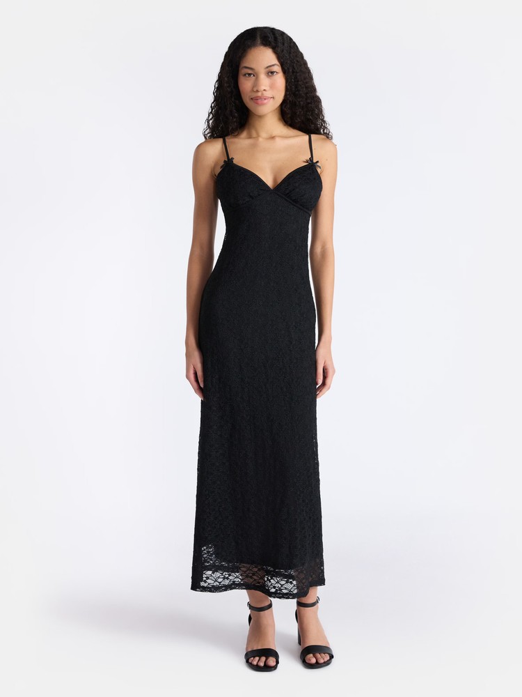 No Boundaries Triangle Top Maxi Dress, Women's