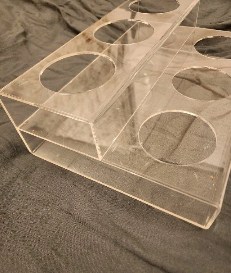 Acrylic Bottle Holder Display Shelf