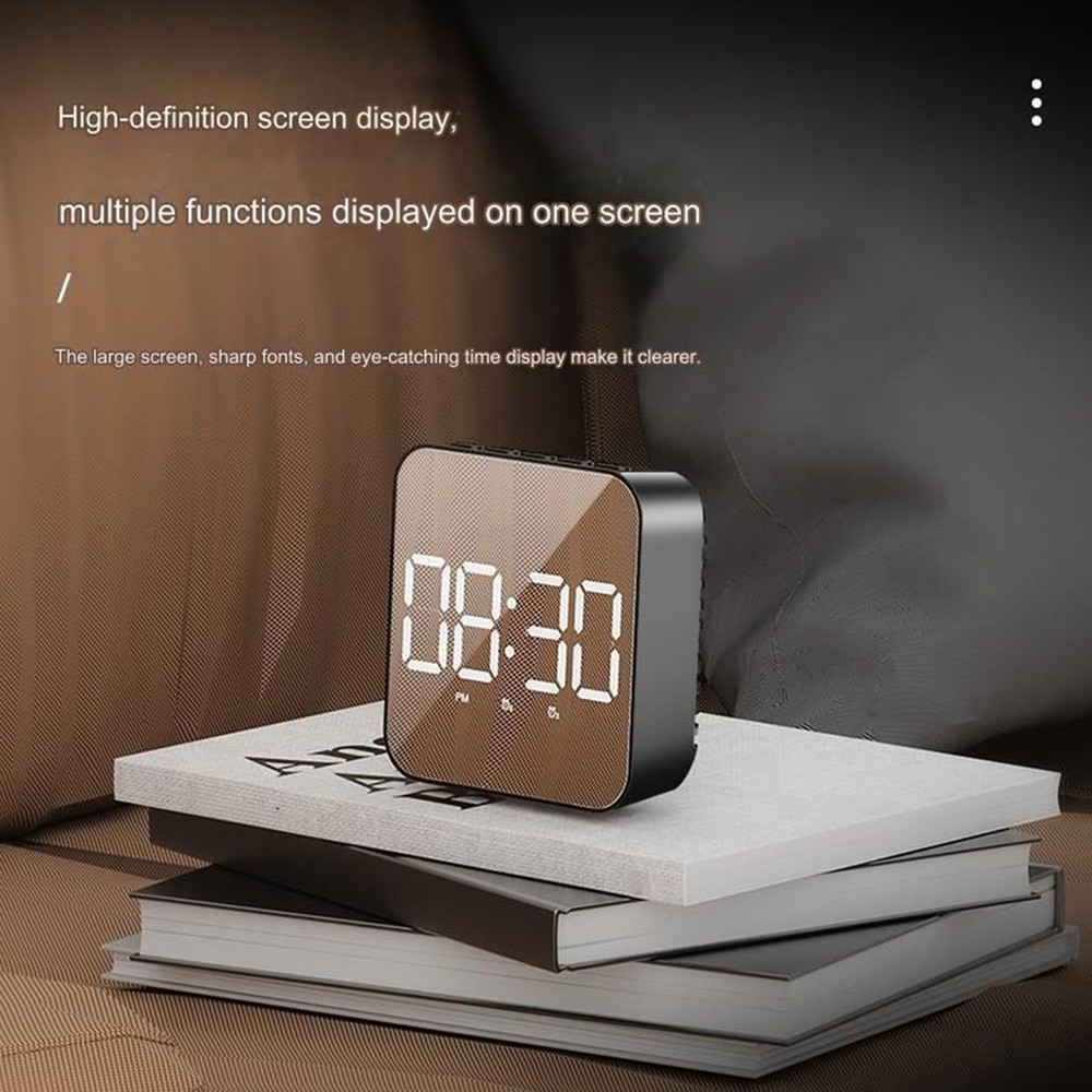 Compact Design LED Alarm Clock with Large Display and 7 Different Modes