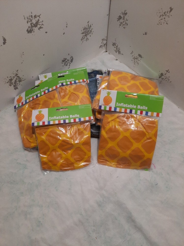 Inflatable Pineapple Ball. Aprox 11" When Blown Up