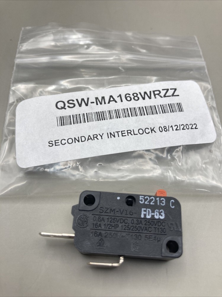 QSW-MA168WRZZ Sharp Secondary Interlock Genuine OEM SHRPQSW-MA168WRZZ New