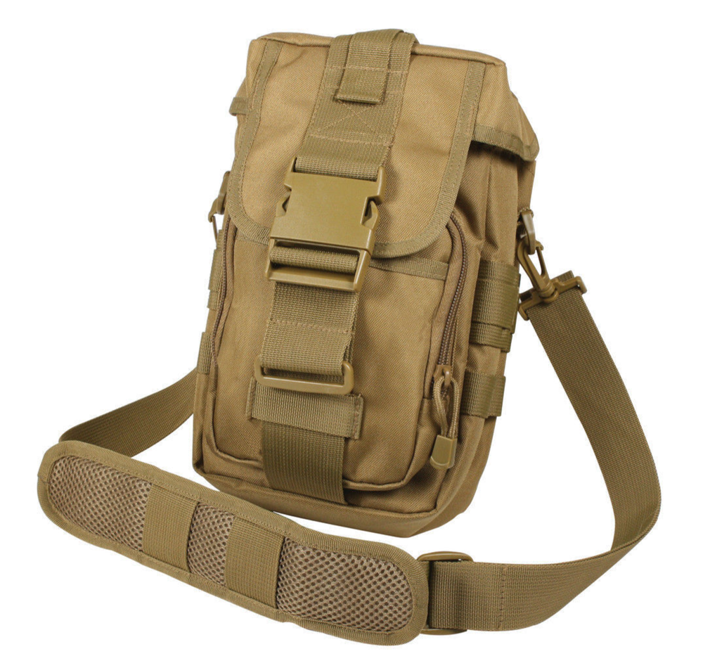 Flexipack MOLLE Tactical Shoulder Bag - Coyote