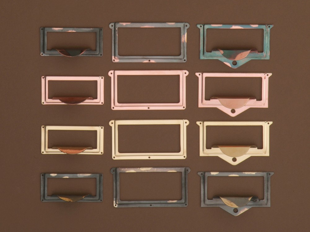 GLOBE WERNICKE/MACEY COMMERCIAL STACK FILE DRAWER HARDWARE! JAPANING/BRONZE ALSO