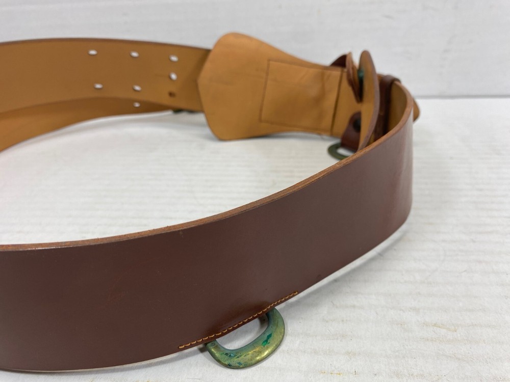 Post WW2 Leather Garrison Belt, 36W NOS