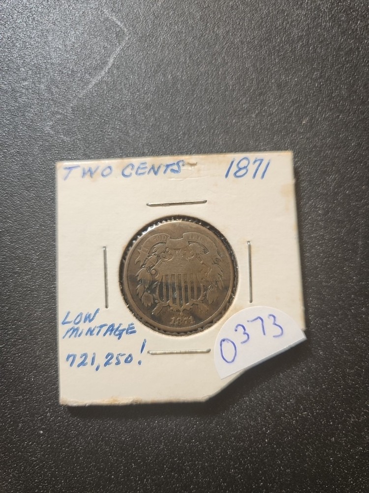 1871 US 2 CENT #0373