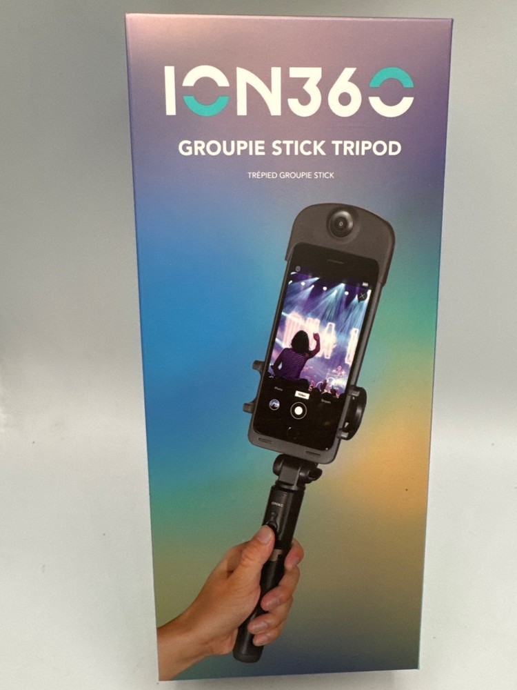 ION360 Groupie Stick Tripod Telescopic Bluetooth Remote Shutter Black New