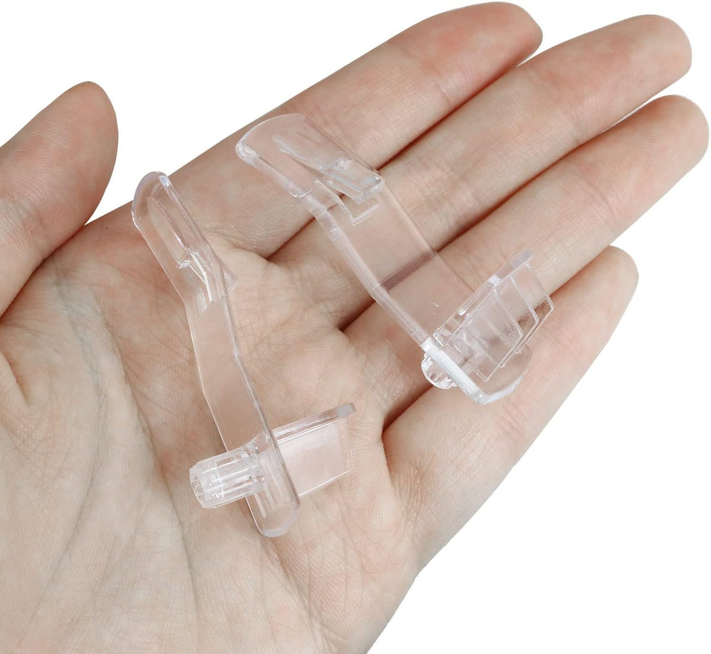 Shelf Support Peg LUORNG 20PCS Clear Plastic Locking Pin...