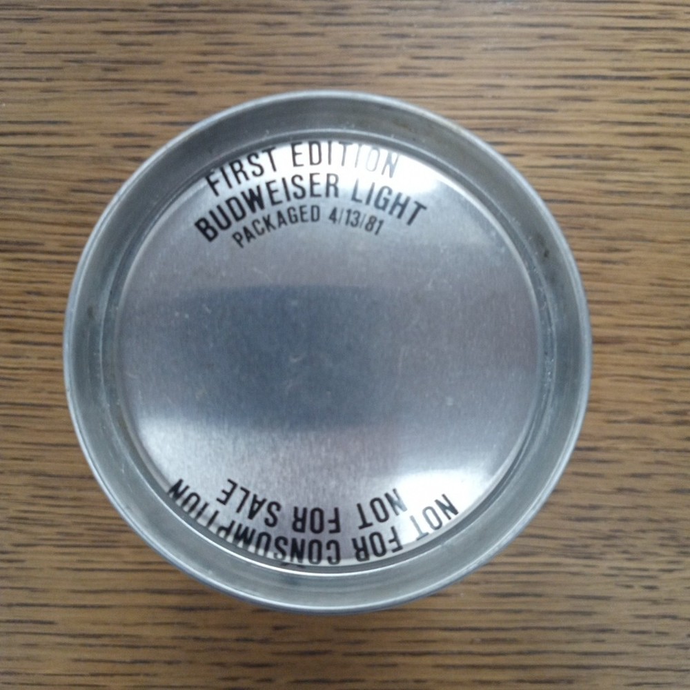 BUDWEISER LIGHT BEER - FIRST EDITION (4/13/1981) COMMEMORATIVE CAN