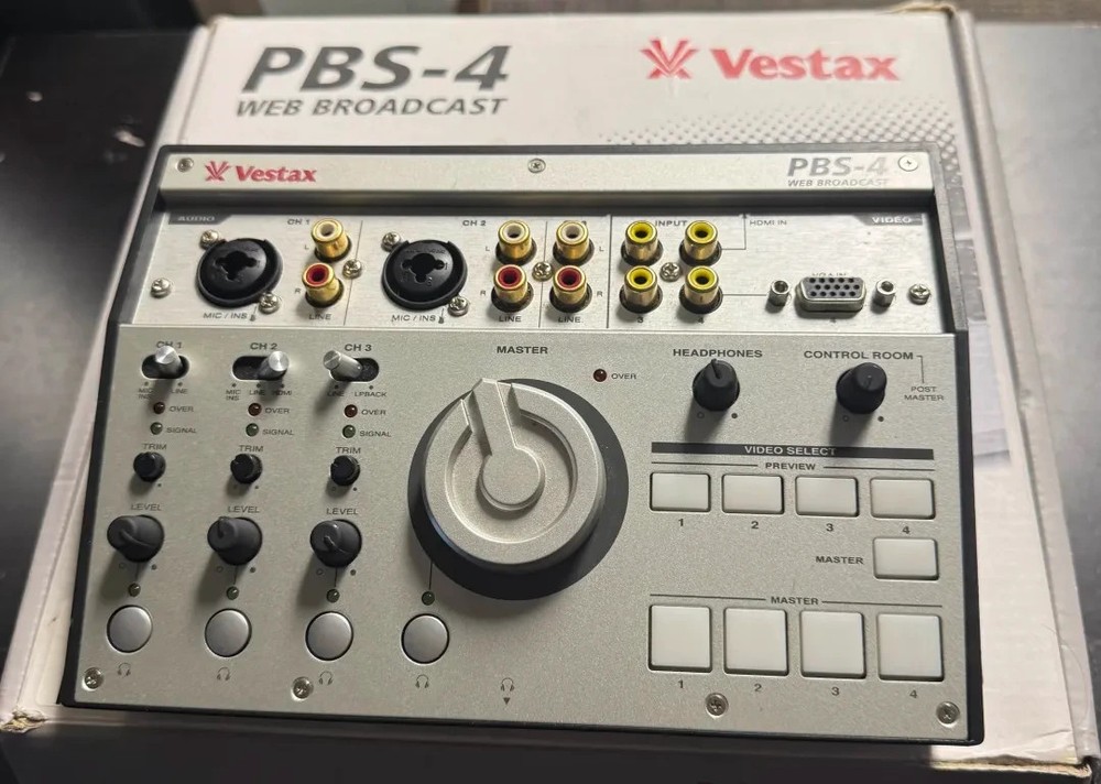 vestax pbs-4 web broadcast