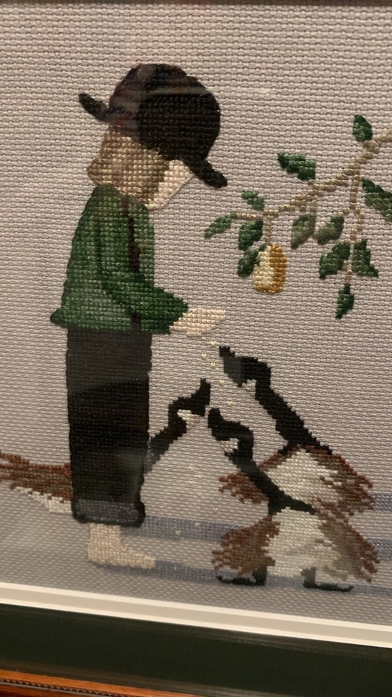 Framed Cross Stitch 4 Pieces