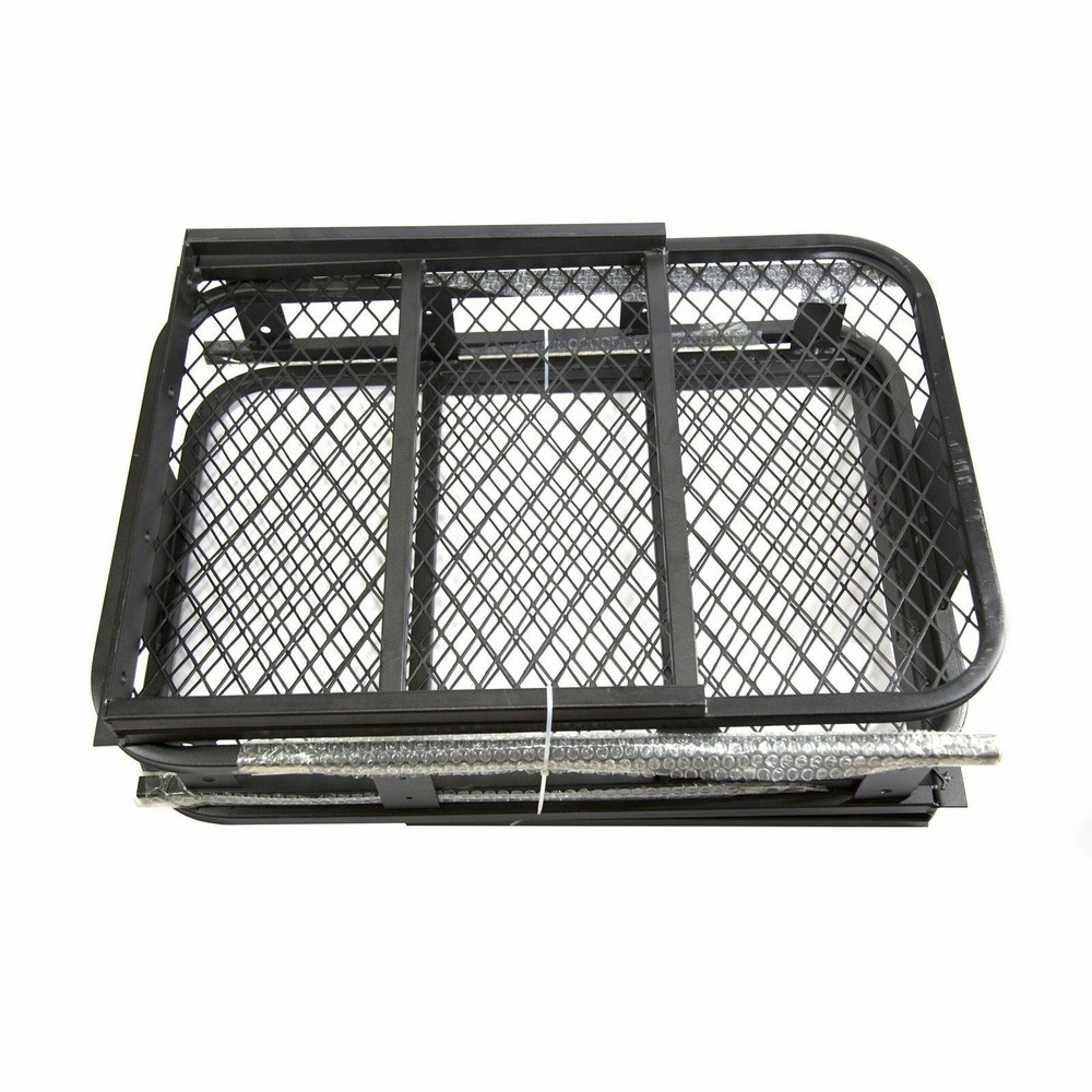 500 lbs Hitch Cargo Carrier Mounted Basket Foldable Luggage Rack w/ 2" Receiver
