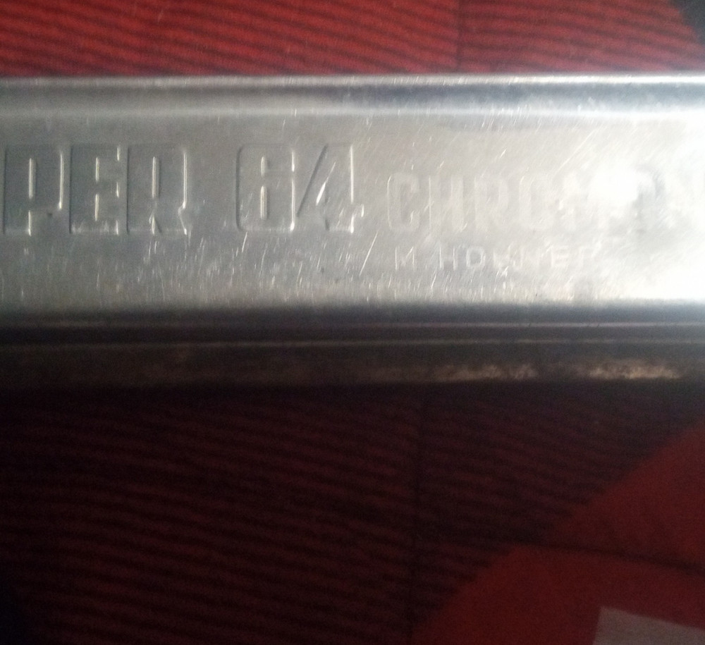 HOHNER Super 64 Chromatic Harmonica Silver High Polish Chrome Finish