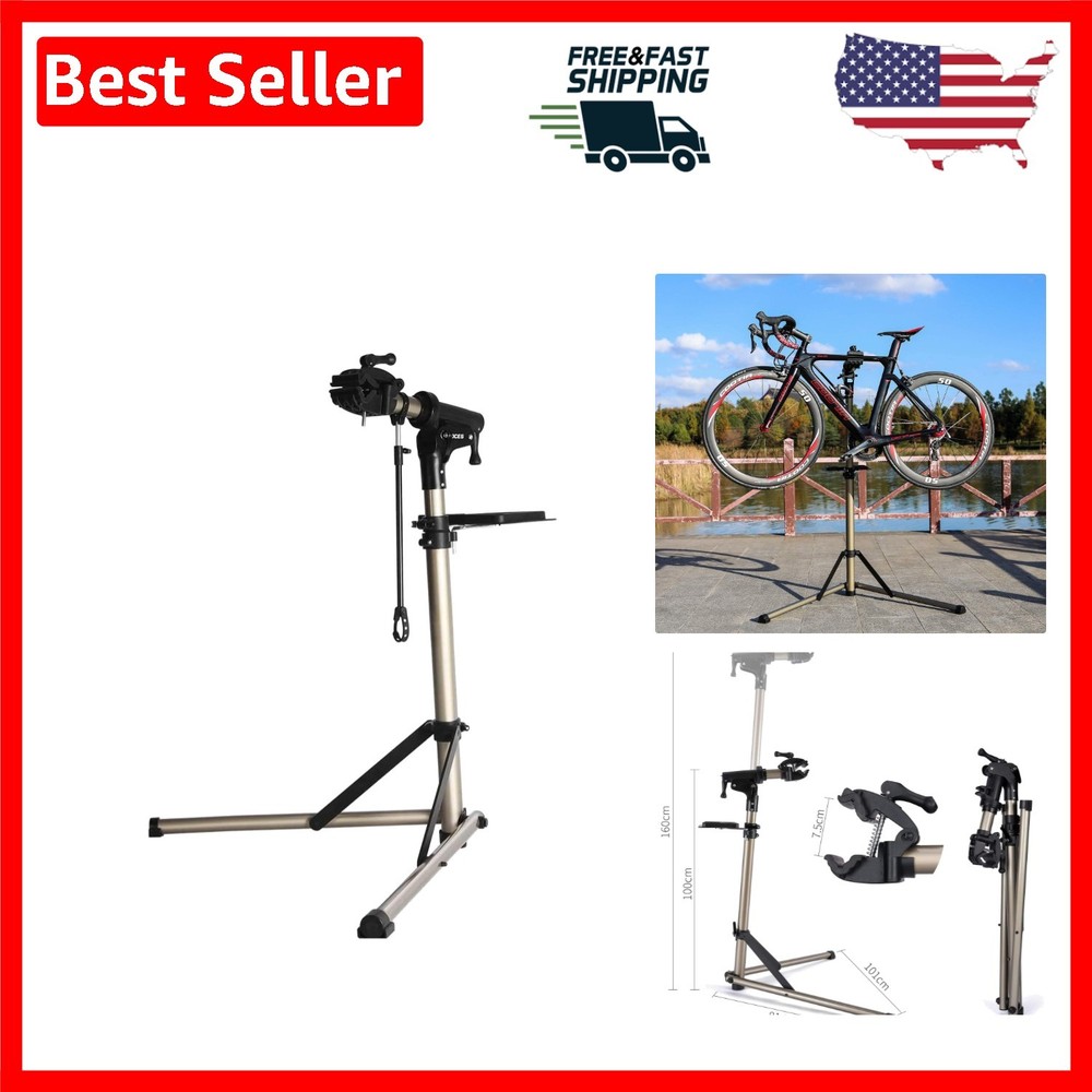 Adjustable 360° Rotatable Bike Workstand – Lightweight & Stable for Maintenance