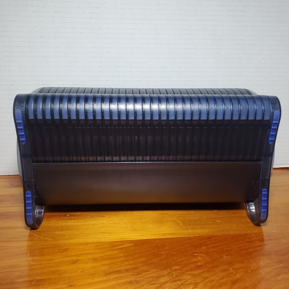 Atlantic Pod 60 CD ROM DVD Blu-Ray Pull Out Retro Storage Case Black Gray Blue