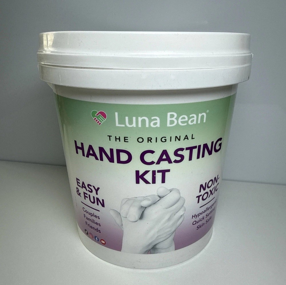 Luna Bean Hand Casting Kit – The Original Mold Couples Large, white