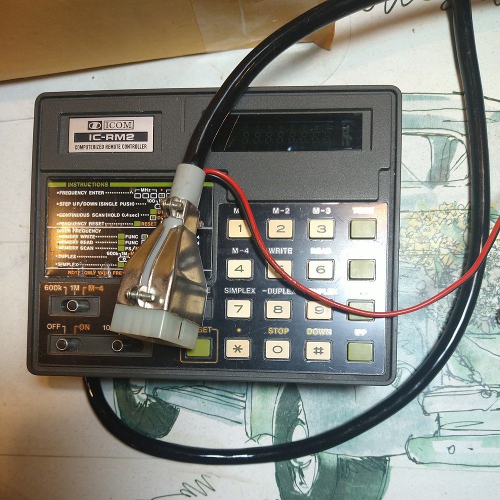 IC-RM2 COMPUTERIZED REMOTE CONTROLLER FOR USE IN TRANSCEIVERS ICOMS IC-701 VERY
