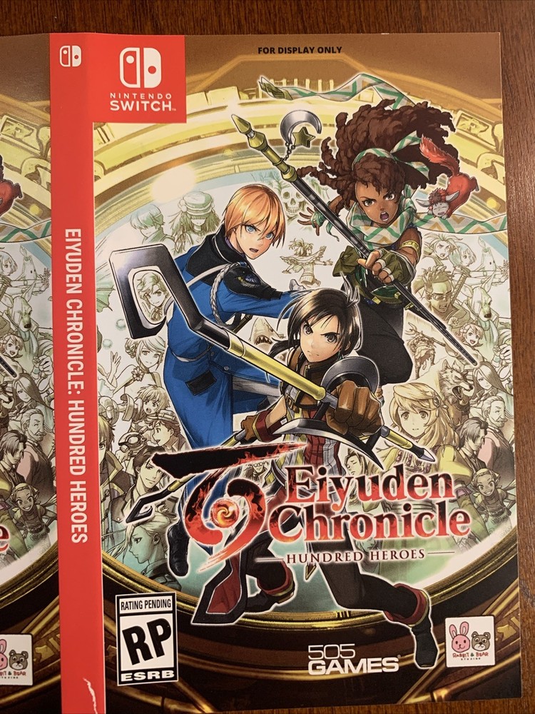 Eiyuden Chronicle: Hundred Heroes - Nintendo Switch - Authentic - Display Only