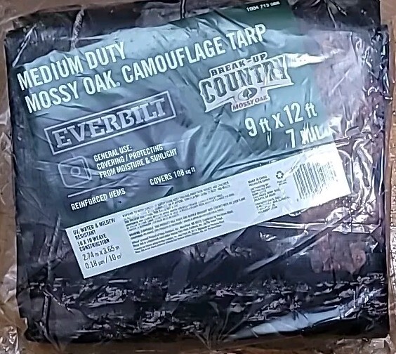 NEW!! Everbilt 12 ft. W x 9 ft. L Brown Medium Duty Tarp