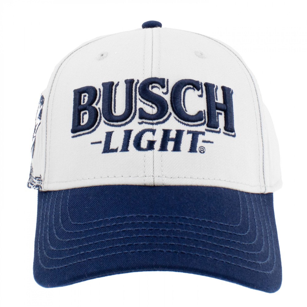 Busch Light Bass Fishing Adjustable Hat Grey