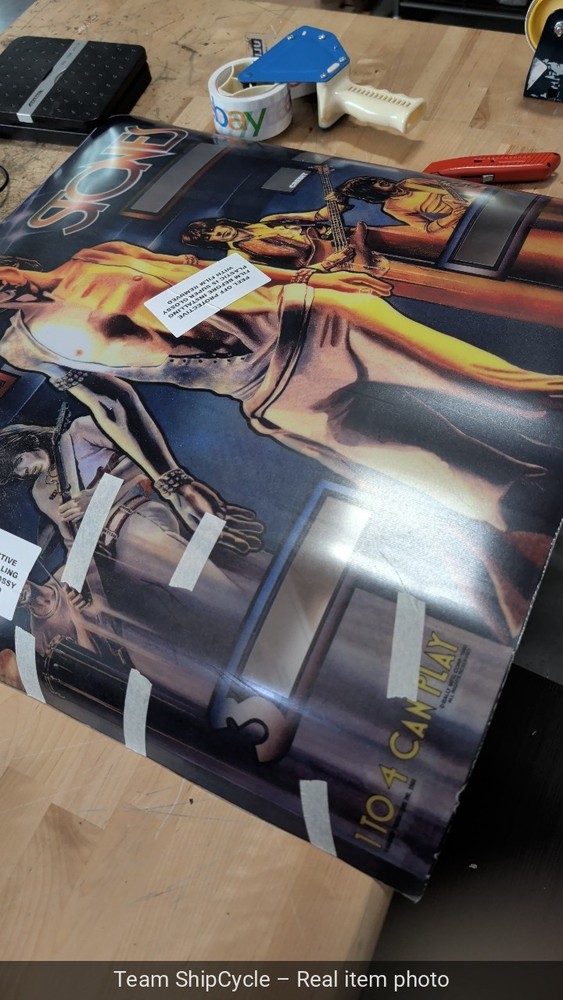Bally Rolling Stones Pinball Machine Translite Backglass G2U