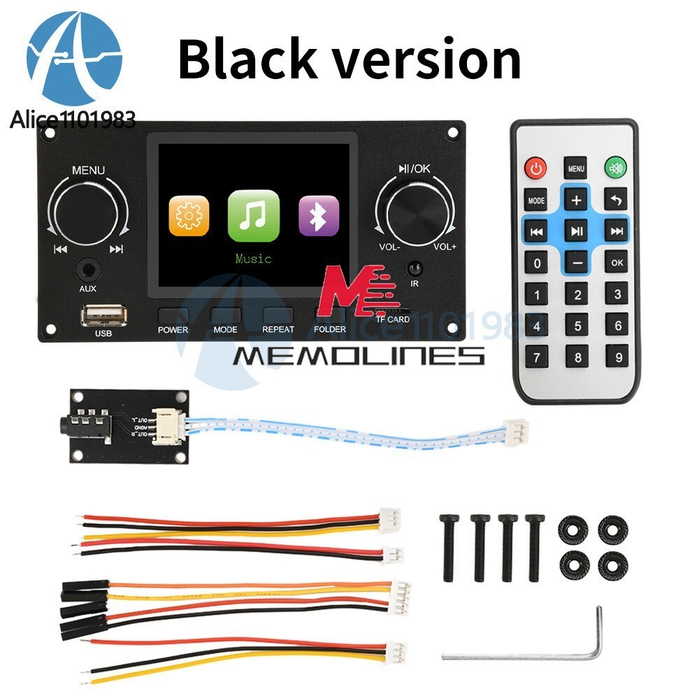 2.8inch IPS Bluetooth MP3 Decoder Board TF USB Car Amplifier Audio Player 2CH