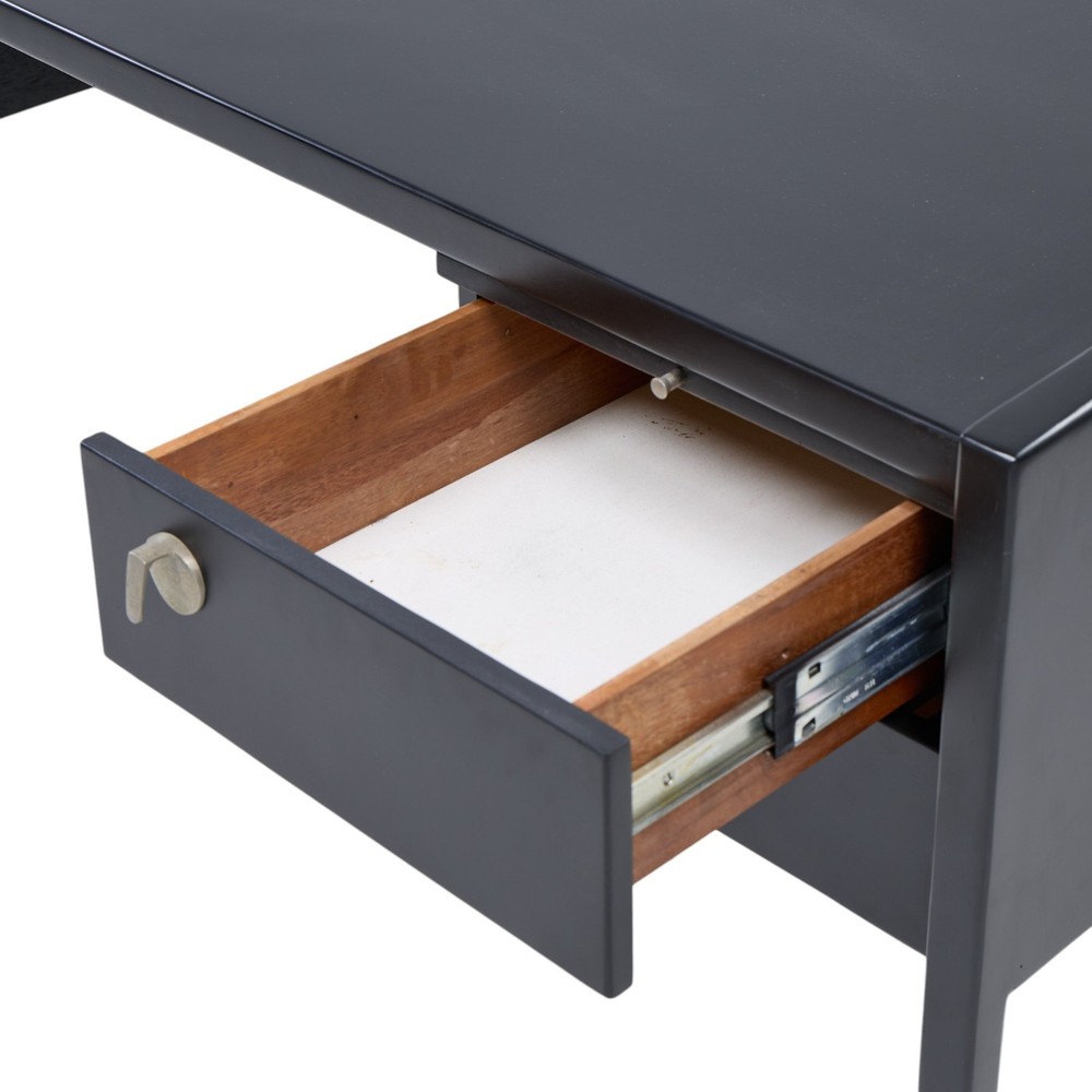 Jens Risom Mid Century Ebonized Walnut Desk