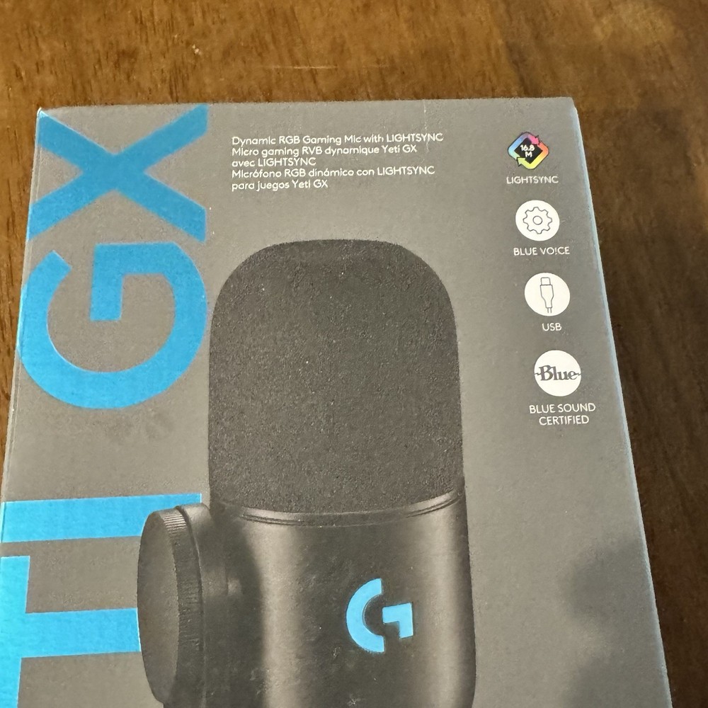 Logitech Yeti GX Dynamic RGB Gaming Mic with LightSync