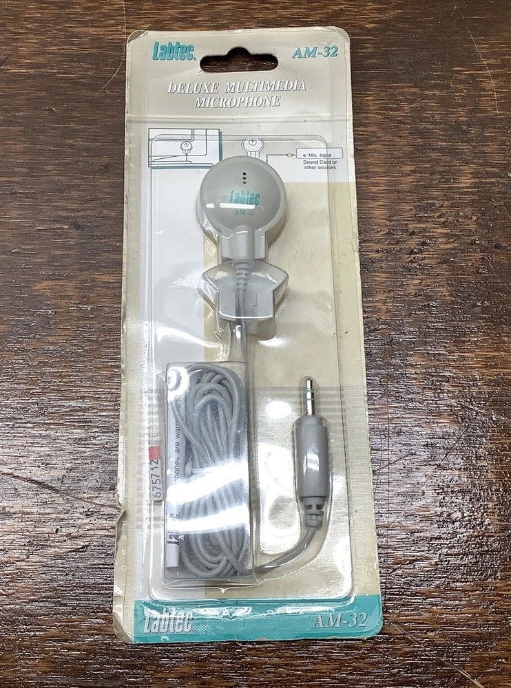 Labtec AM-32 Deluxe Multimedia Microphone, New in Package
